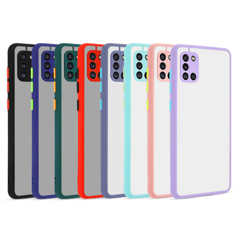 Galaxy A31 Kılıf Zore Hux Kapak Pembe