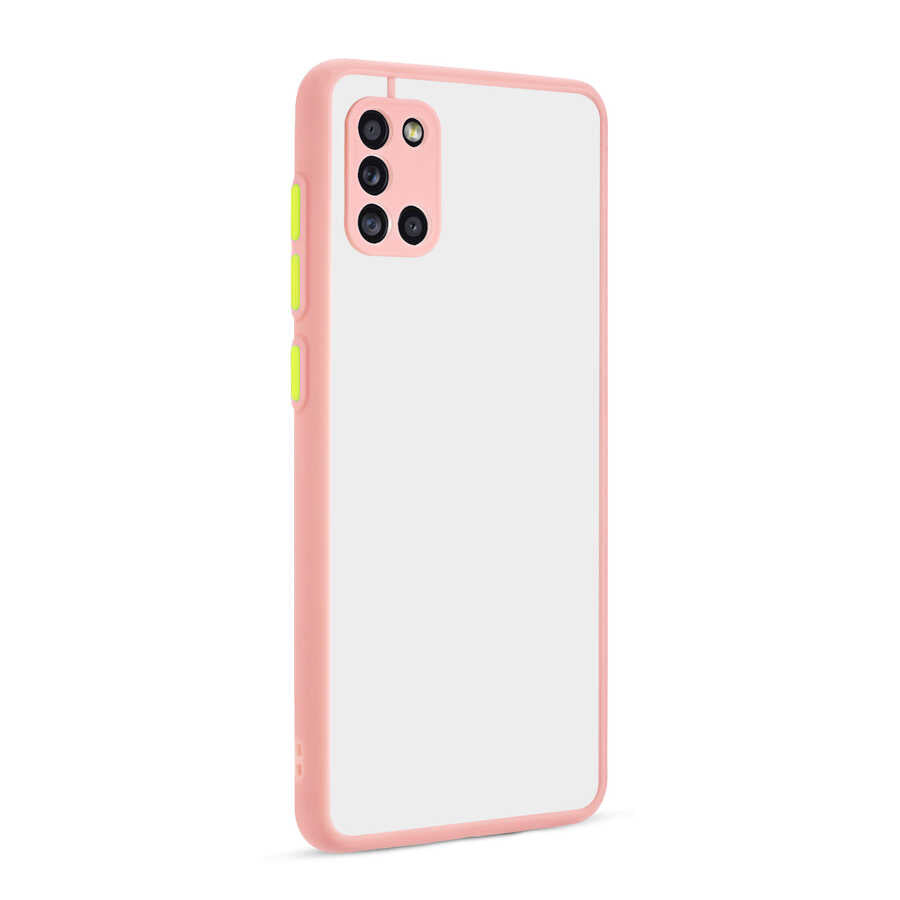 Galaxy A31 Kılıf Zore Hux Kapak Pembe