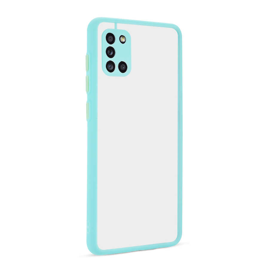 Galaxy A31 Kılıf Zore Hux Kapak Turkuaz