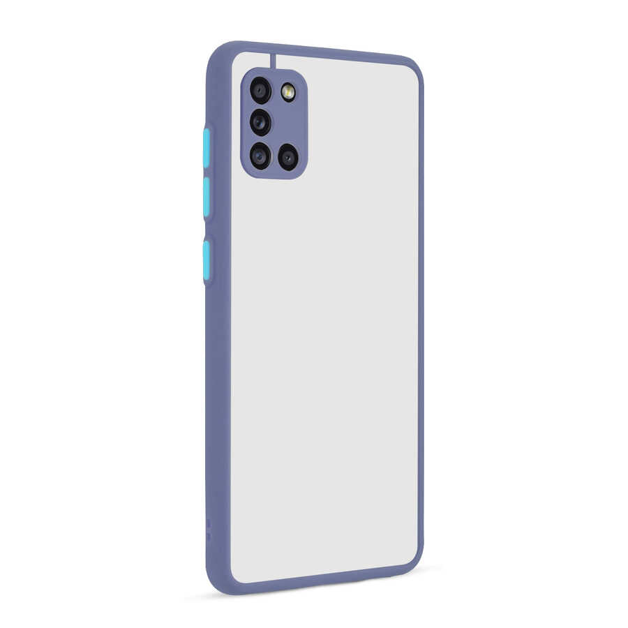 Galaxy A31 Kılıf Zore Hux Kapak Mor