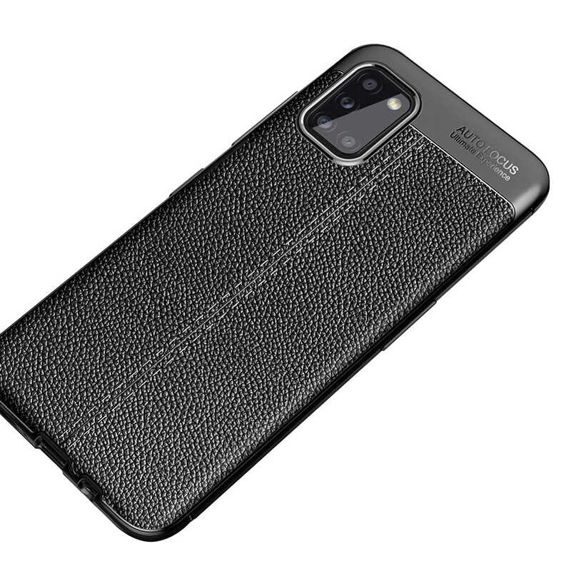 Galaxy A31 Kılıf Zore Niss Silikon Kapak Siyah