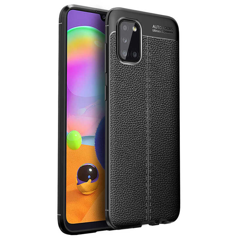 Galaxy A31 Kılıf Zore Niss Silikon Kapak Siyah