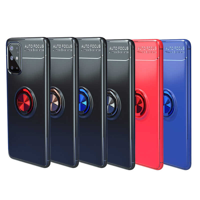 Galaxy A31 Kılıf Zore Ravel Silikon Kapak Kırmızı