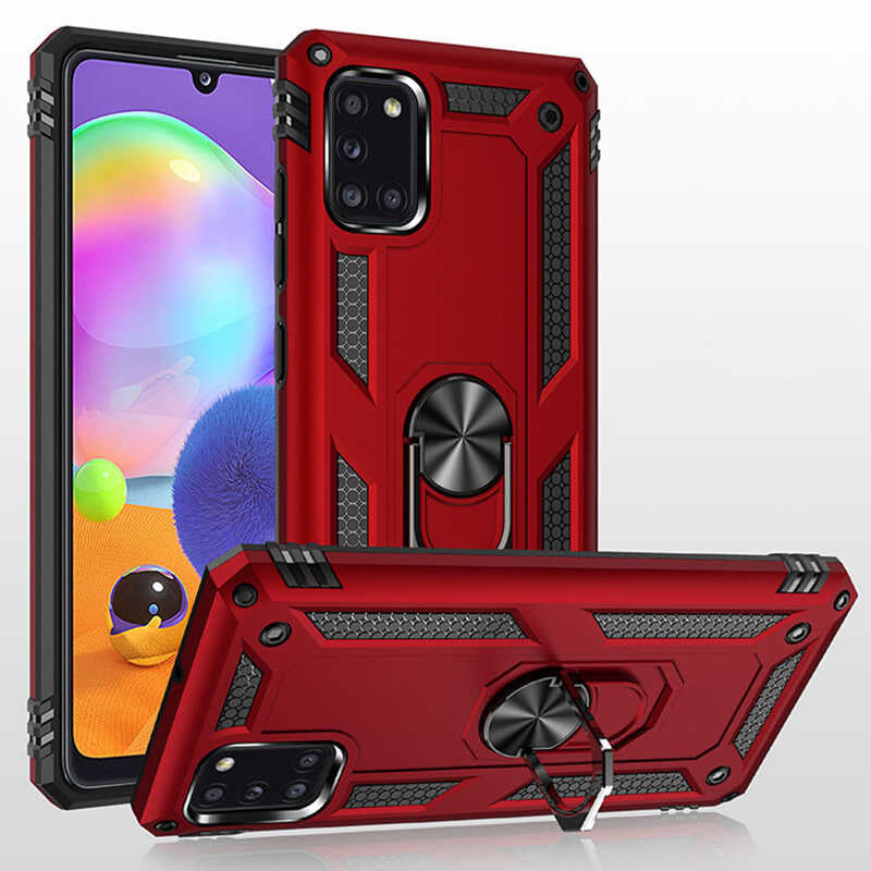 Galaxy A31 Kılıf Zore Vega Kapak Gri