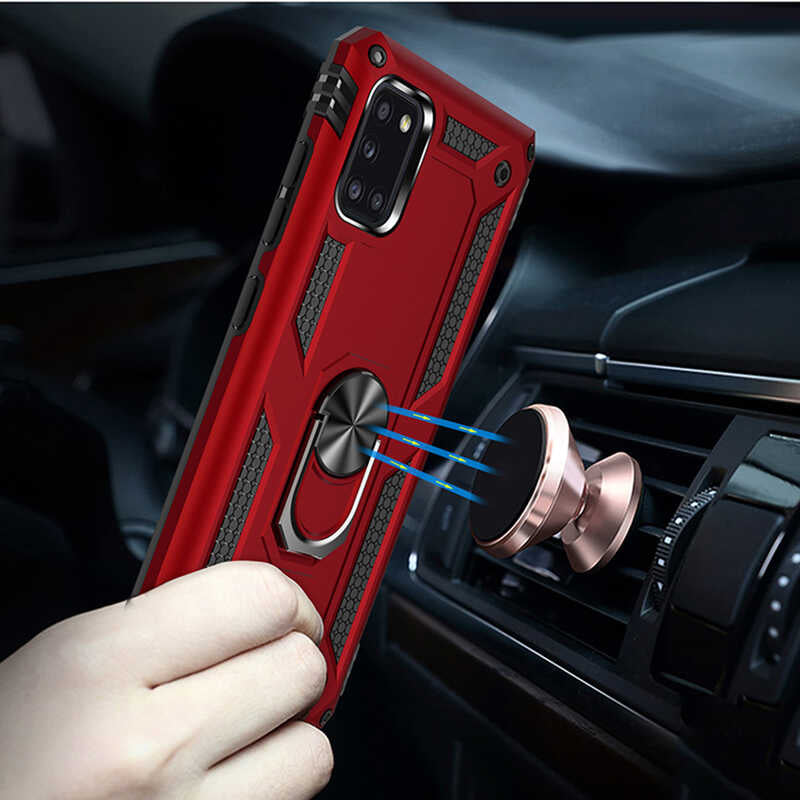 Galaxy A31 Kılıf Zore Vega Kapak Gri