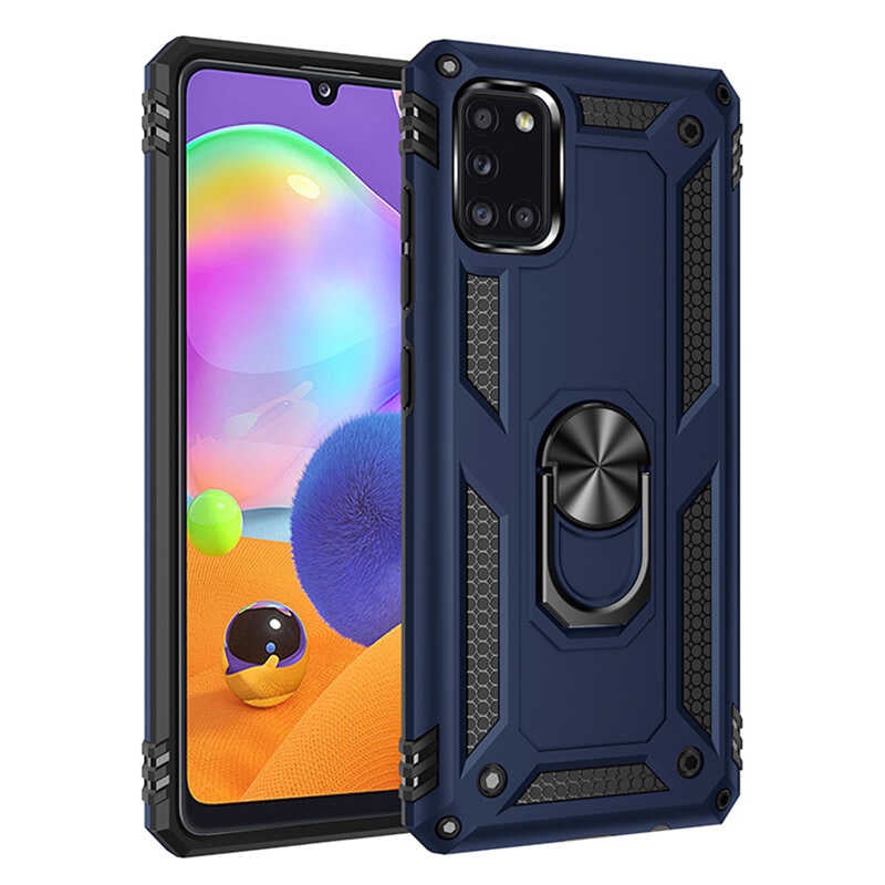 Galaxy A31 Kılıf Zore Vega Kapak Mavi