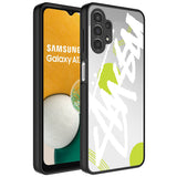 Galaxy A32 4G Kılıf Aynalı Desenli Kamera Korumalı Parlak Zore Mirror Kapak Yazı