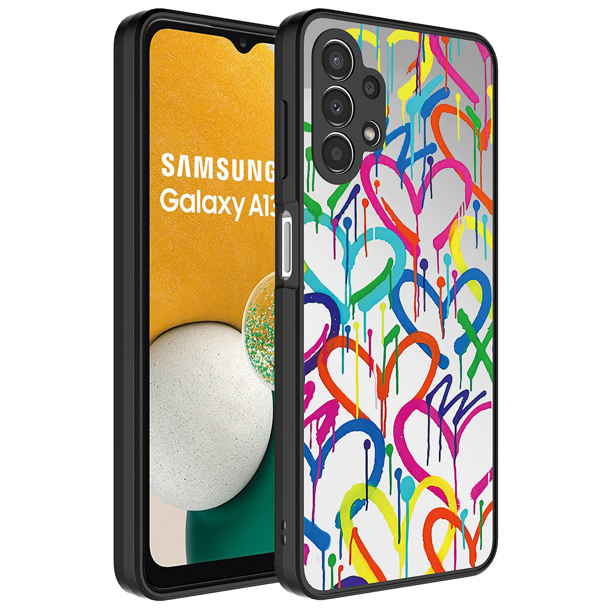 Galaxy A32 4G Kılıf Aynalı Desenli Kamera Korumalı Parlak Zore Mirror Kapak Ayna