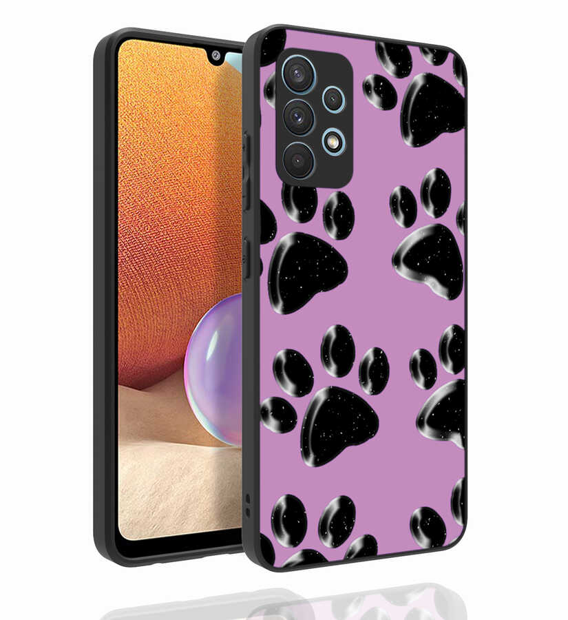 Galaxy A32 4G Kılıf Desenli Kamera Korumalı Parlak Zore Nora Kapak NO3