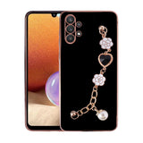 Galaxy A32 4G Kılıf El Tutamaçlı Kamera Korumalı Zore Taka Silikon Kapak Siyah