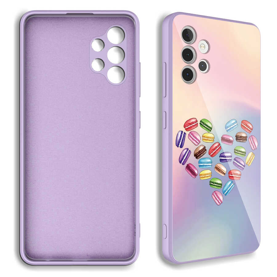 Galaxy A32 4G Kılıf Kamera Korumalı Desenli Sert Silikon Zore Epoksi Kapak NO5