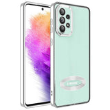 Galaxy A32 4G Kılıf Kamera Korumalı Logo Gösteren Zore Omega Kapak Siyah
