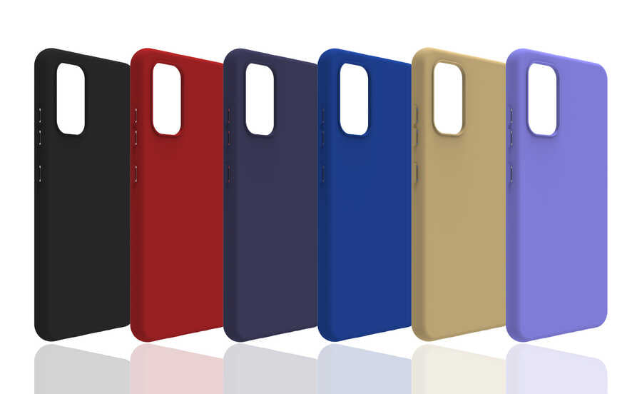 Galaxy A32 4G Kılıf Zore Biye Silikon Gold