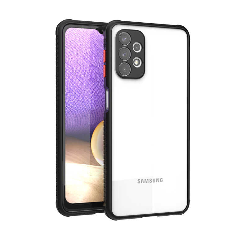 Galaxy A32 4G Kılıf Zore Kaff Kapak Siyah