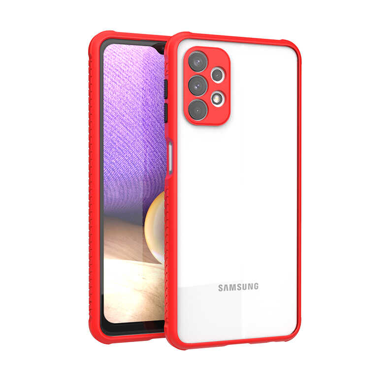 Galaxy A32 4G Kılıf Zore Kaff Kapak Kırmızı