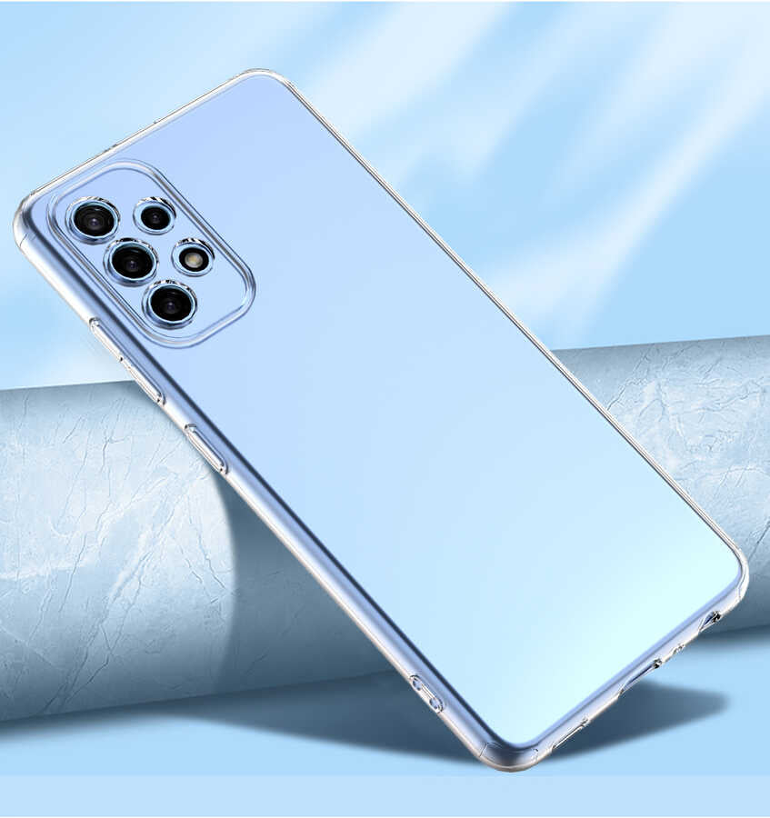 Galaxy A32 4G Kılıf Zore Kamera Korumalı Süper Silikon Kapak Renksiz