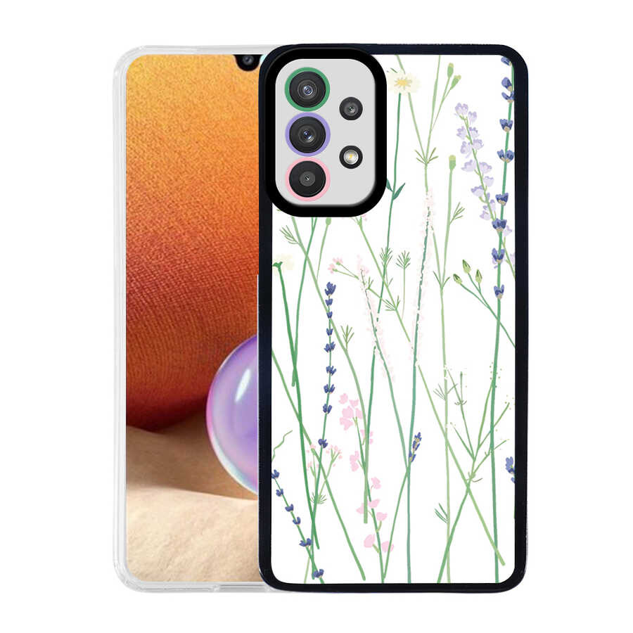 Galaxy A32 4G Kılıf Zore M-Fit Desenli Kapak Flower No4