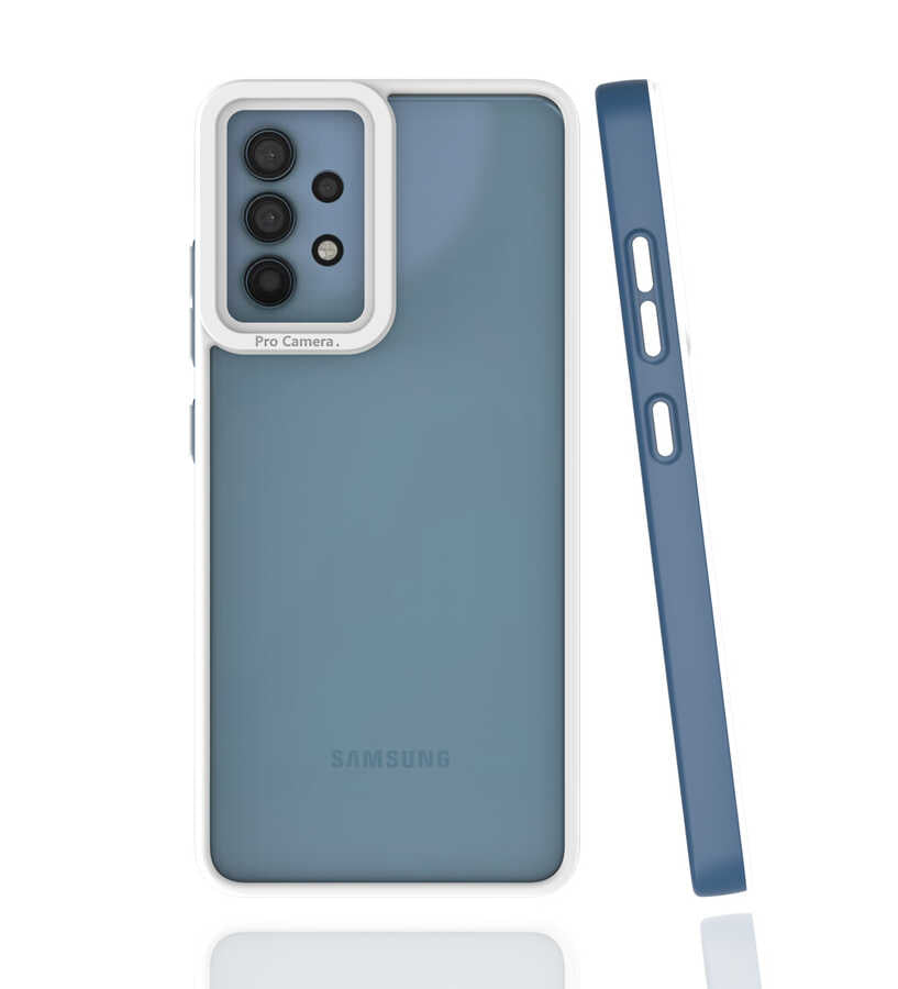 Galaxy A32 4G Kılıf Zore Mima Kapak Lacivert