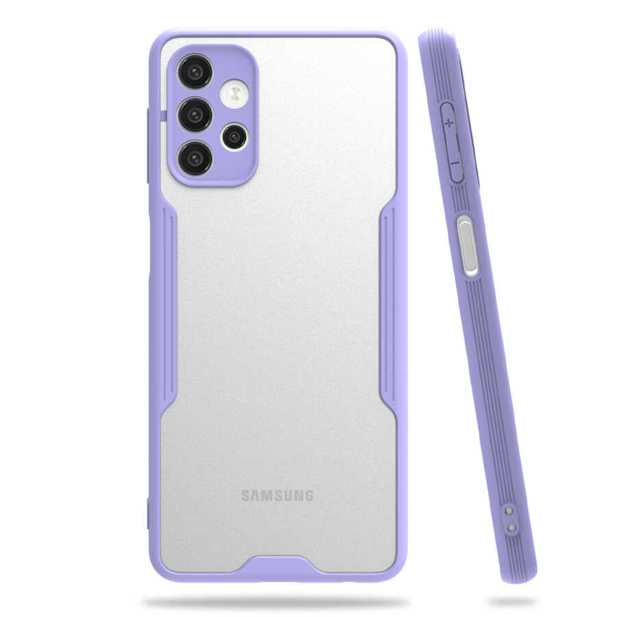 Galaxy A32 4G Kılıf Zore Parfe Kapak Mor