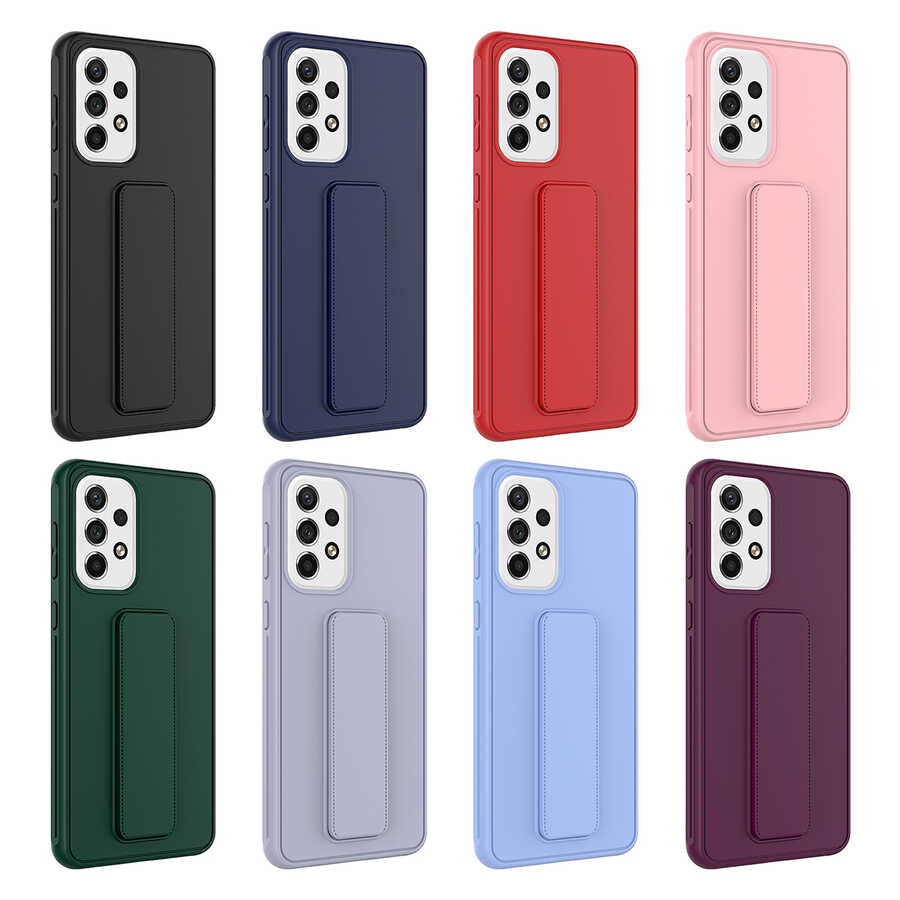 Galaxy A32 4G Kılıf Zore Qstand Kapak Kırmızı