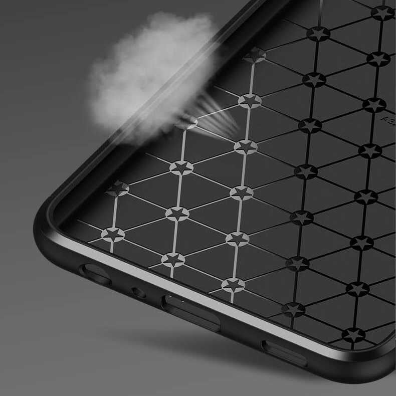 Galaxy A32 4G Kılıf Zore Ravel Silikon Kapak Siyah-Kırmızı