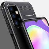Galaxy A32 4G Kılıf Zore Ravel Silikon Kapak Kırmızı