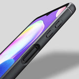 Galaxy A32 5G Kılıf Zore Ravel Silikon Kapak Siyah-Kırmızı
