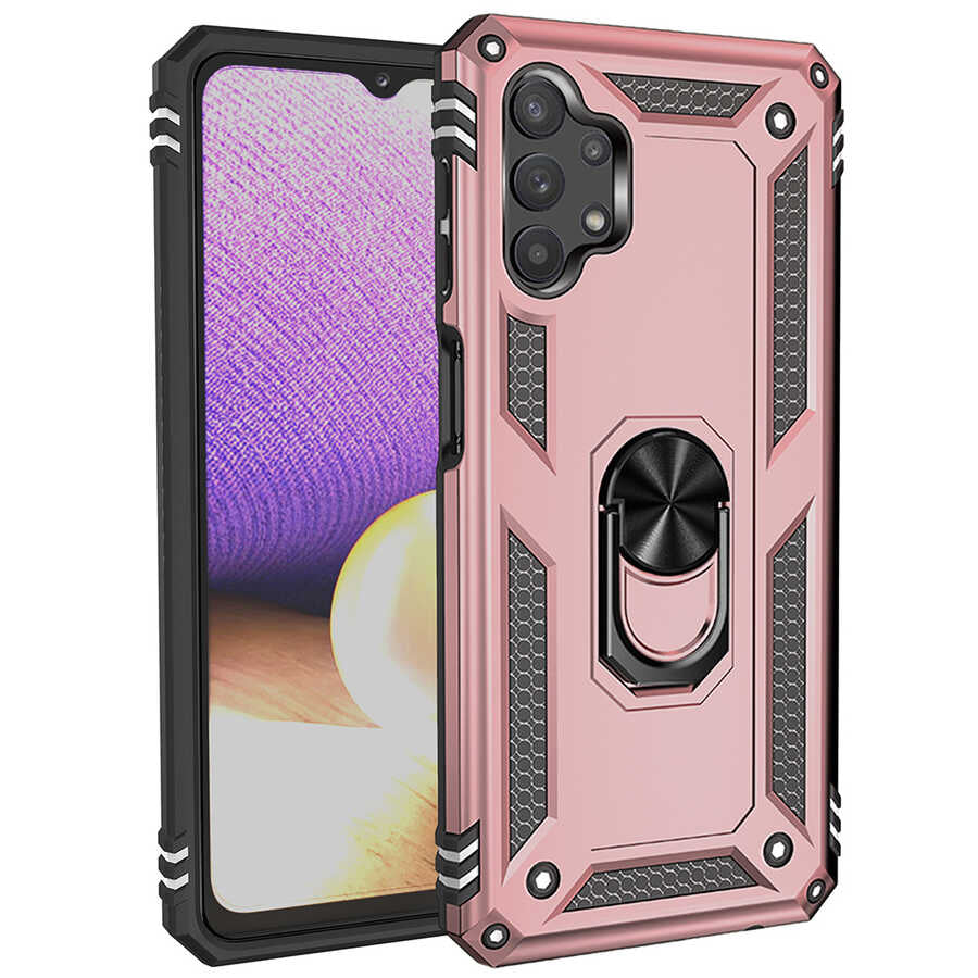Galaxy A32 5G Kılıf Zore Vega Kapak Rose Gold