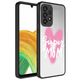 Galaxy A33 5G Kılıf Aynalı Desenli Kamera Korumalı Parlak Zore Mirror Kapak Süper Anne