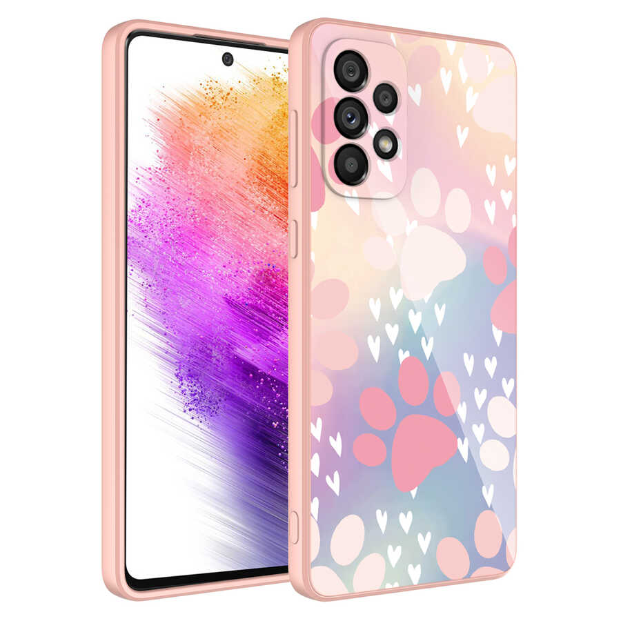 Galaxy A33 5G Kılıf Kamera Korumalı Desenli Sert Silikon Zore Epoksi Kapak NO4