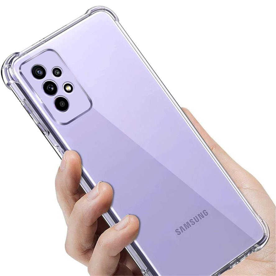 Galaxy A33 5G Kılıf Zore Kamera Korumalı Nitro Anti Shock Silikon Renksiz