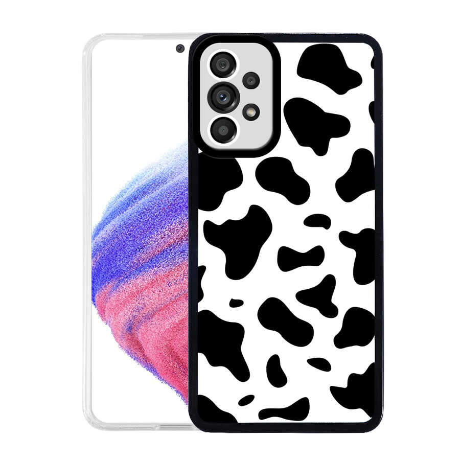 Galaxy A33 5G Kılıf Zore M-Fit Desenli Kapak Cow No1