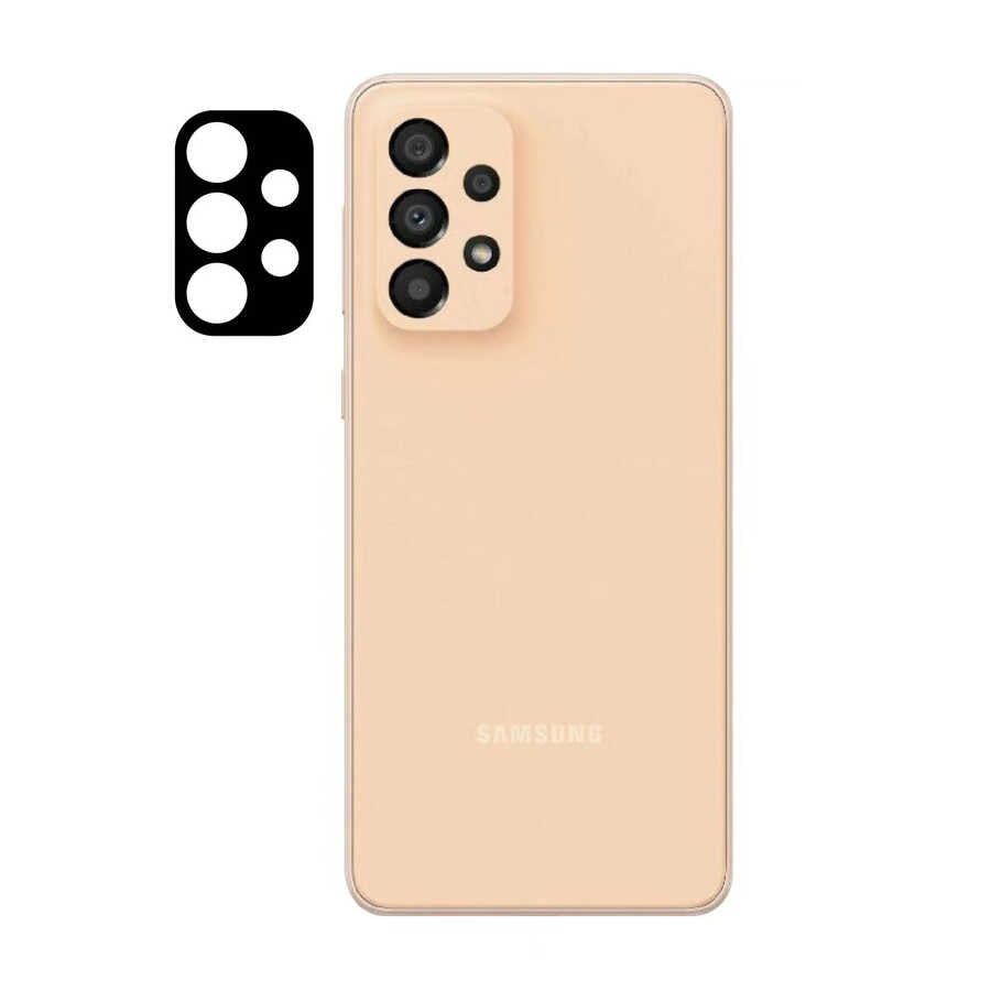 Galaxy A33 5G Zore 3D Kamera Camı Siyah