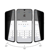 Galaxy A33 5G Zore New 5D Privacy Temperli Ekran Koruyucu Siyah
