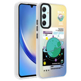 Galaxy A34 Kılıf Desenli Zore Dragon Sert Kapak Klavye