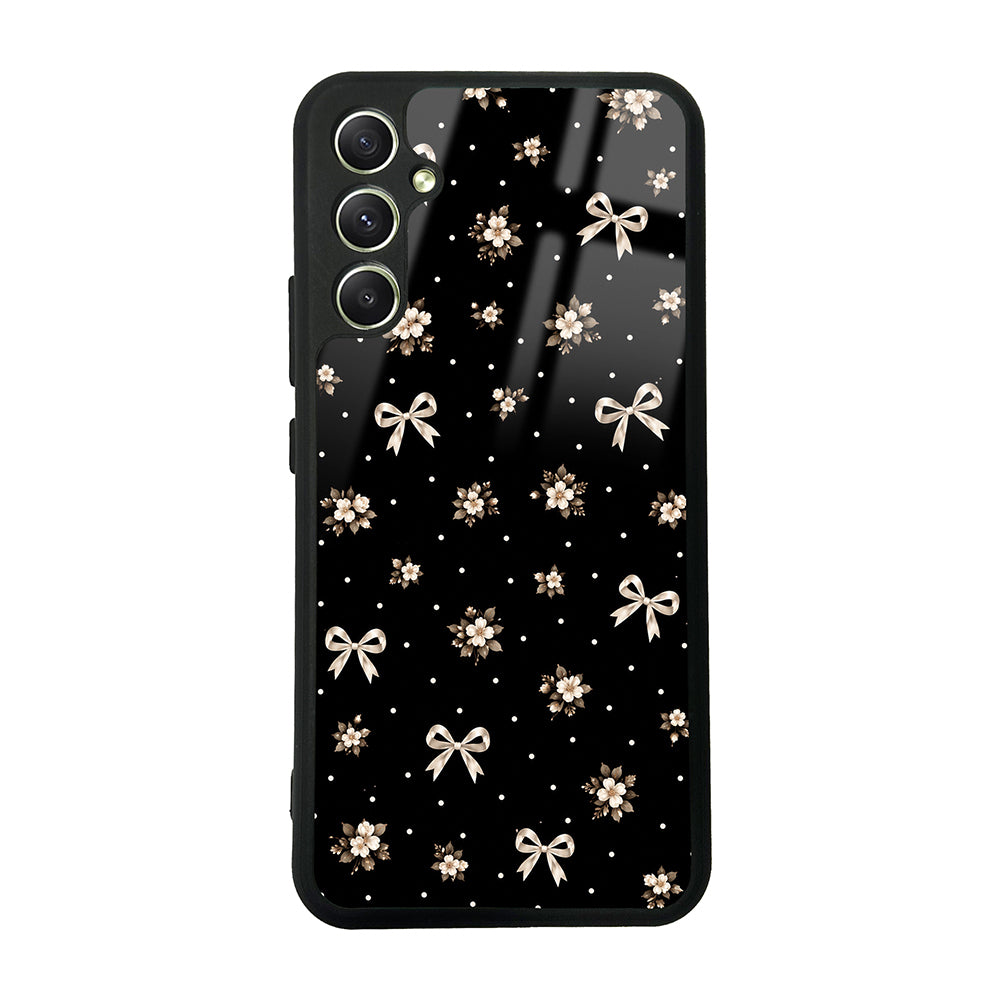 Galaxy A34 Kılıf Kamera Korumalı Desenli Zore Lusi Kapak Gold Fiyonk