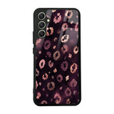 Galaxy A34 Kılıf Kamera Korumalı Desenli Zore Lusi Kapak Pembe Leopar