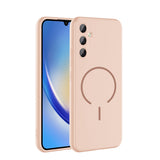 Galaxy A34 Kılıf M-safe Şarj Özellikli Zore Meta Kapak Rose Pembe