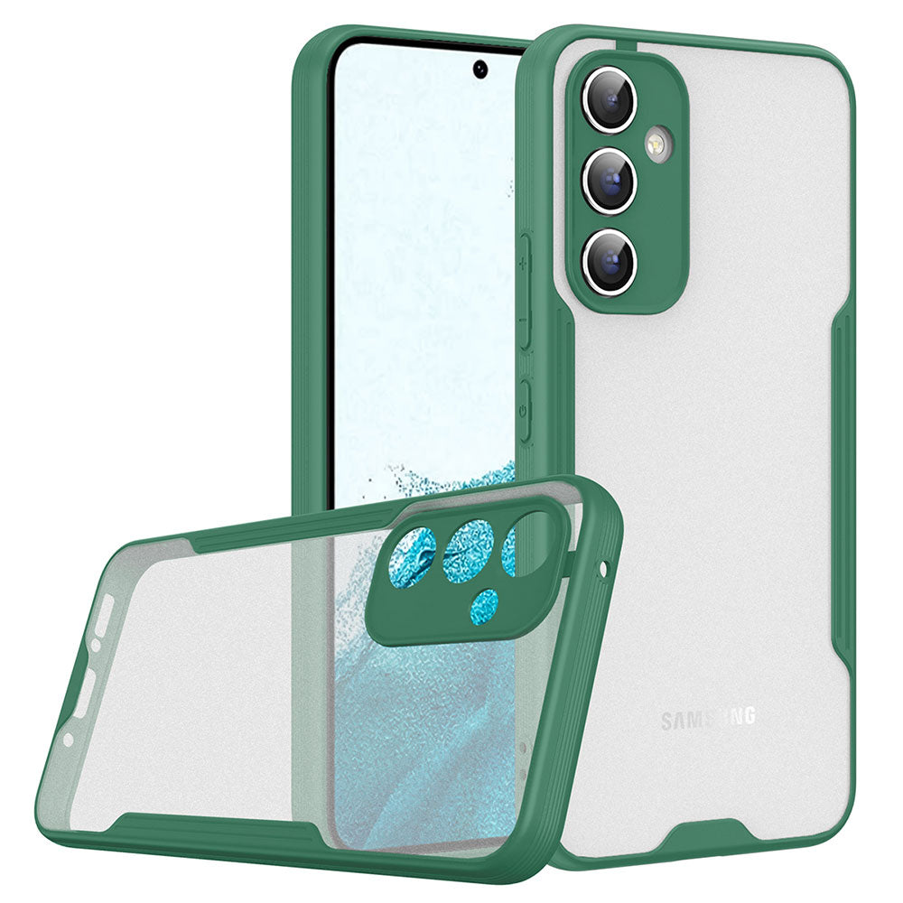 Galaxy A34 Kılıf Zore Parfe Kapak Koyu Yeşil