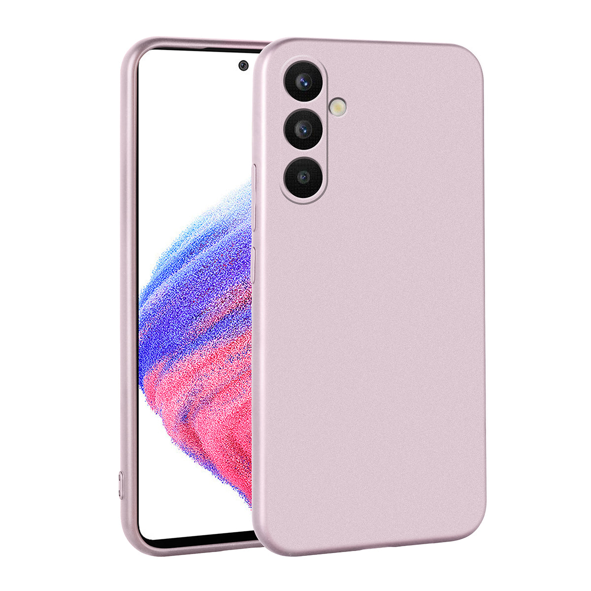Galaxy A34 Kılıf Zore Premier Silikon Kapak Rose Gold