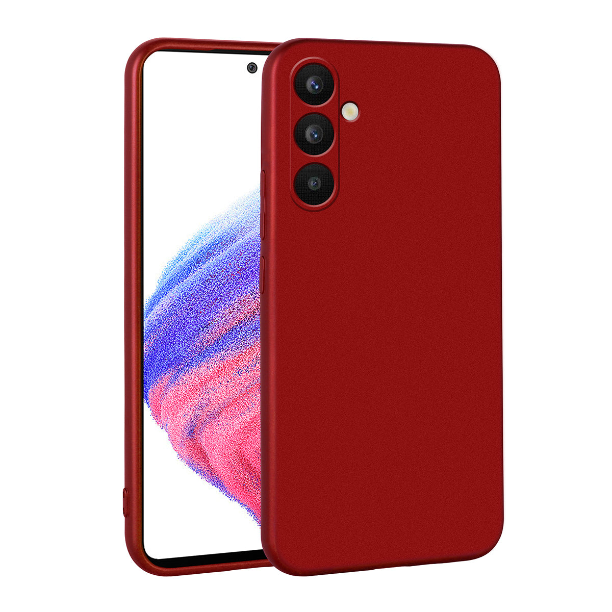 Galaxy A34 Kılıf Zore Premier Silikon Kapak Kırmızı