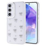 Galaxy A35 Kılıf Airbag Tasarımlı Simli Şeffaf Zore Kutup Kapak Fiyonk