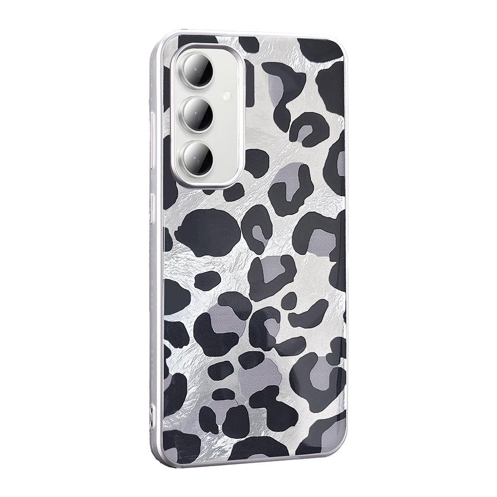 Galaxy A35 Kılıf Desenli Zore Mep Kapak Gold Leopar