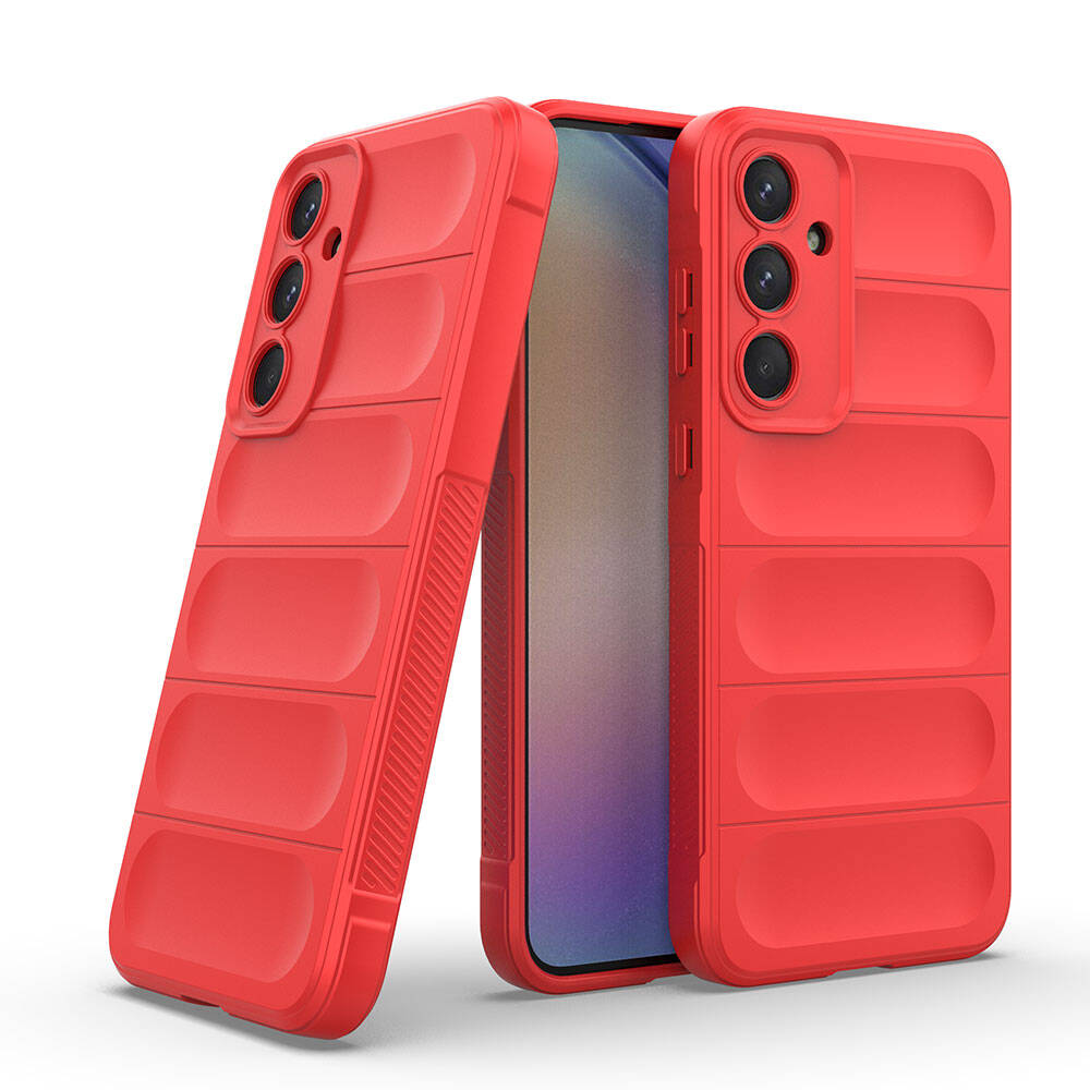 Galaxy A35 Kılıf Esnek TPU Oyuklu Arka Yüzey Tasarımlı Zore Etnik Silikon Kapak Koyu Yeşil