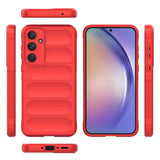 Galaxy A35 Kılıf Esnek TPU Oyuklu Arka Yüzey Tasarımlı Zore Etnik Silikon Kapak Koyu Yeşil