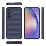 Galaxy A35 Kılıf Esnek TPU Oyuklu Arka Yüzey Tasarımlı Zore Etnik Silikon Kapak Koyu Yeşil