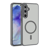 Galaxy A35 Kılıf M-safe Şarj Özellikli Zore Babet Kapak Gri