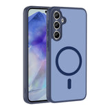 Galaxy A35 Kılıf M-safe Şarj Özellikli Zore Babet Kapak Lacivert