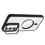 Galaxy A35 Kılıf Standlı ve Kamera Lens Hediyeli M-Safe Şarj Özellikli Zore Etro Kapak Desert Titanyum