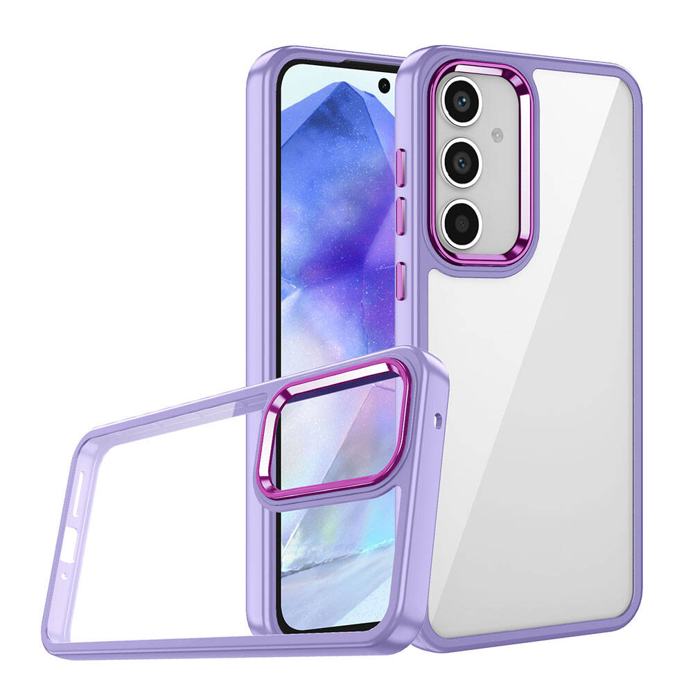 Galaxy A35 Kılıf Zore Flora Kapak Siyah